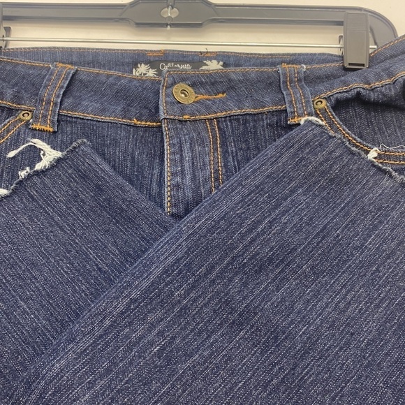 California Vintage Mom Jeans Distressed Raw Edge Women SZ 12 Casual Faded - Picture 16 of 16